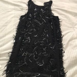 Black sequence beaded dress